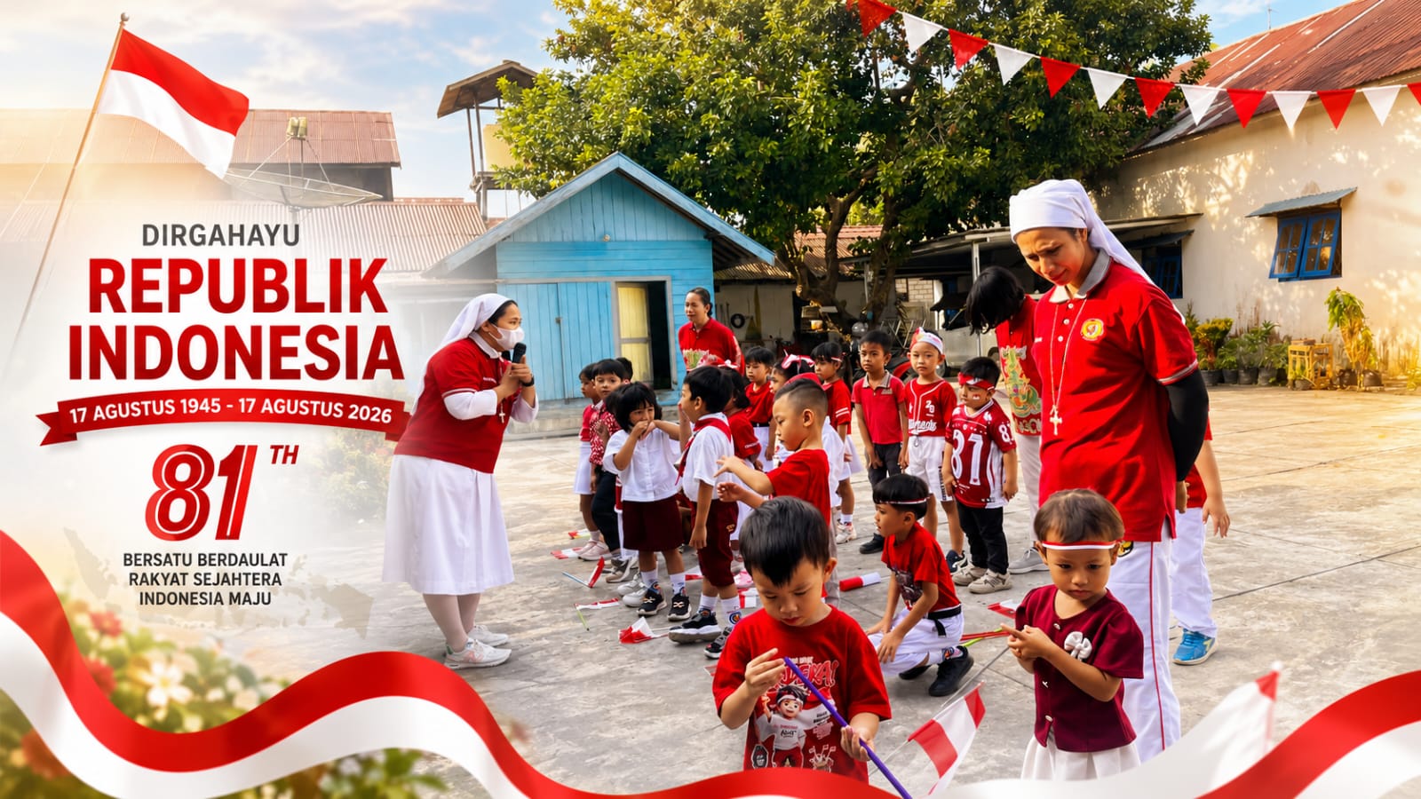 KB-TK SANTA  ANNA SUKAMARA MERAYAKAN KEMERDEKAAN